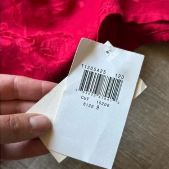 Vintage Y2K Rampage Cheongsam Dress 9 Red Floral Asian Grunge USA Qipao NWT - Picture 7 of 14